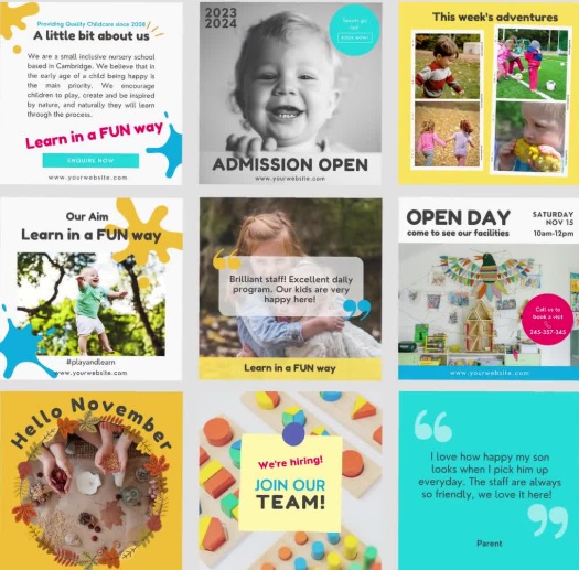 instagram for preschool